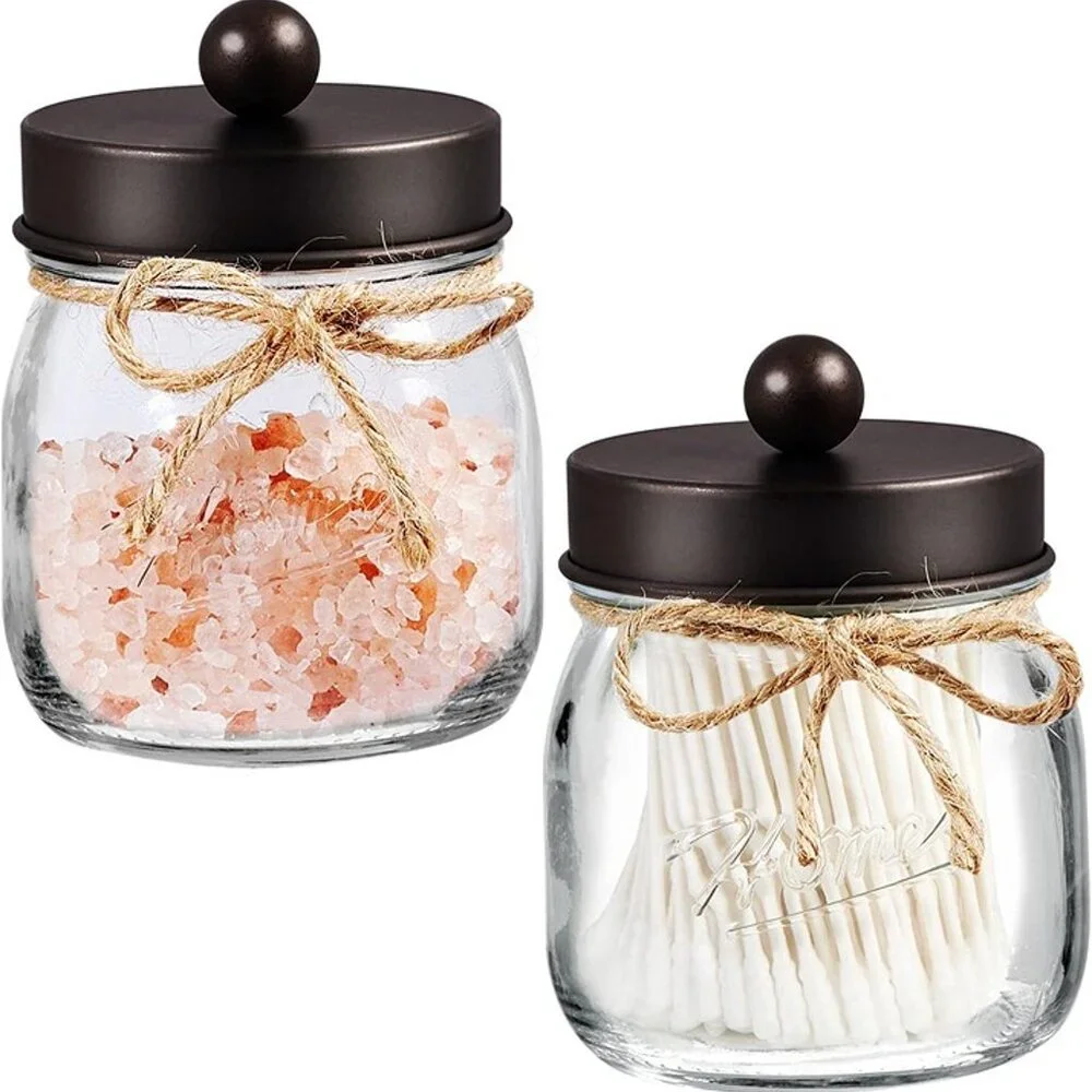NEW 2Pack Bathroom Organizers and Storage Qtip Holder Bathroom Decorations - Picture 3 of 9